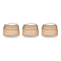Tender Love + Carry Pink Grid Weekender Wash Bag 26 x 18 x 10 cm Pack of 3