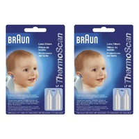 Braun ThermoScan IR Ear Thermometer Lens Filters 40 Pack Bundle of 2