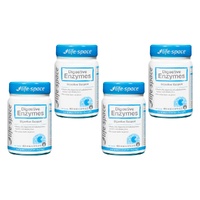 Life-Space Digestive Enzymes 60 Capsules Pack of 4
