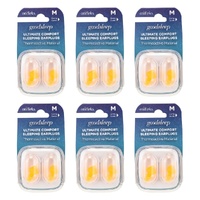 OTIFLEKS Ultimate Comfort Sleeping Earplugs Medium Pack of 6