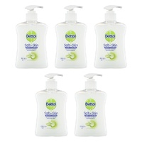 Dettol Antibacterial Liquid Hand Wash Pump Aloe Vera & Vitamin E 250mL Pack of 5