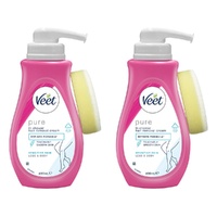 Veet Pure In Shower Hair Removal Cream 400mL Pack of 2