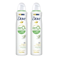 Dove Women Deodorant 0% Aluminium Salts Cucumber & Green Tea 250mL Pack of 2