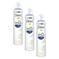 Dove Women Deodorant 0% Aluminium Salts Original 250mL Pack of 3
