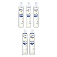 Dove Women Deodorant 0% Aluminium Salts Original 250mL Pack of 5