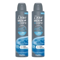 Dove Men+Care 0% Aluminium Aerosol Clean Comfort 250mL Pack of 2