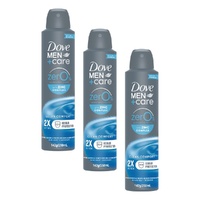 Dove Men+Care 0% Aluminium Aerosol Clean Comfort 250mL Pack of 3