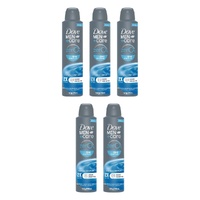 Dove Men+Care 0% Aluminium Aerosol Clean Comfort 250mL Pack of 5