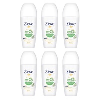 Dove Women 0% Aluminium Salts 48H Roll-On Cucumber 50mL Pack of 6