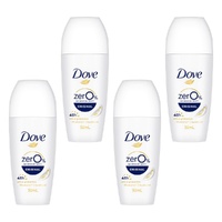 Dove Women 0% Aluminium Salts 48H Roll-On Original 50mL Pack of 4