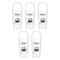 Dove Women 0% Aluminium Salts 48H Roll-On Original 50mL Pack of 5