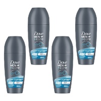 Dove Men+Care 0% Aluminium Roll-On Clean Comfort 50mL Pack of 4