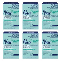 Nair Cream Hair Bleach for Face & Body Pack of 6