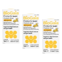 BioGaia Protectis Baby Probiotic Drops with Vitamin D 5mL Pack of 3