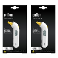 Braun ThermoScan 3 Ear Thermometer Pack of 2