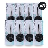 Basicare Arched Claw Tweezers Gold Blade 8.5cm Precision Hair Removal Tool Pack of 8