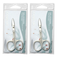 Basicare Stainless Steel Nail Scissors Cutter Clipper Trimmer 3.5 Inch x 2