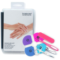 Basicare 5-Piece Manicure Set Cuticle Grooming