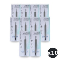 Basicare 2 in 1 Blackhead Remover and Slant Tip Tweezers Skin Care Tool Pack of 10