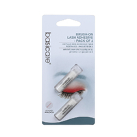Basicare Brush On Lash Adhesive With Easy Applicator 2 Pack