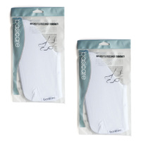 Basicare Moisturising Socks One Size Reusable Hydrating Foot Care x2
