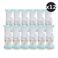Basicare Back Strap Loofah Towelling Exfoliating Shower Body Scrub Pack of 12