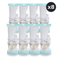 Basicare Back Strap Loofah Towelling Exfoliating Shower Body Scrub Pack of 8