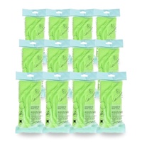 Basicare Exfoliating Bath Towel Yellow Smooth Skin Deep Cleansing Pack of 12
