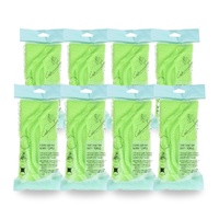 Basicare Exfoliating Bath Towel Yellow Smooth Skin Deep Cleansing Pack of 8