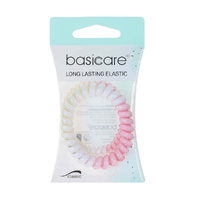 Basicare Spiral Hair Elastic Gentle Hold Hair Ties 2 Pack