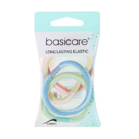 Basicare Plaited Elastic Hair Bands Long Lasting 4 Pack