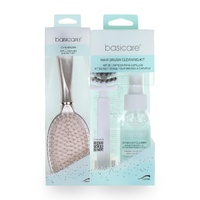 Basicare Hair Brush Oval Comb 26cm Detangling Brush + Brush Cleaning Kit