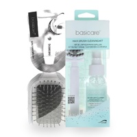 Basicare Mini Paddle Hair Brush + Brush Cleaning Kit