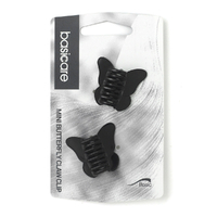 Basicare Black Mini Butterfly Claw Hair Clip Pack Of 2