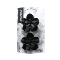 Basicare Black Flower Claw Hair Clip Pack Of 2