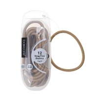 Basicare Elastic Snag Free Hair Bands Blonde 12 Pack Large