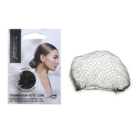 Basicare Invisible Hair Net Brown Two Pack