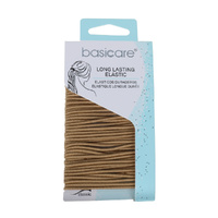 Basicare Elastic Hair Ties 48-Pack Blonde 2mm No-Snag Bands for All-Day Hold