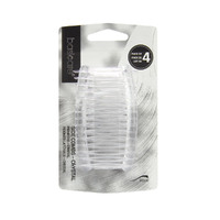 Basicare Side Comb Four Pack Clear