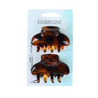 Basicare Mini Claw Clip Shell Tortoiseshell 6cm 2 Pack