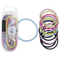 Basicare Stretchy Elastic Hair Bands Snag Free Assorted Colour Thick 12pk