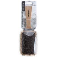 Basicare Hairbrush Wooden Handle And Paddle Shape With Metal Pin