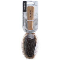 Basicare Hairbrush Wooden Handle Oval Shape With Metal Pin