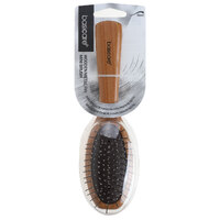Basicare Hairbrush Wooden Handle Oval Shape With Small Metal Pin
