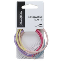 Basicare Elastic Hair Bands Long Lasting 3pk