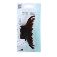 Basicare One Touch Claw Clip Large Matt Brown