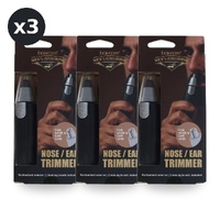 Basicare Electric Nose and Ear Hair Trimmer with Cleaning Brush Pack of 3