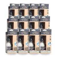 Basicare Men's Grooming Shaving Brush & Stand Set Pack of 12