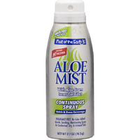 Fruit Of The Earth Aloe Mist 100% Pure Gel Spray Travel Size 76.5gm 