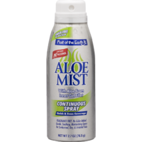 Fruit Of The Earth Aloe Mist 100% Pure Gel Spray Travel Size 76.5gm 